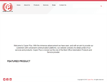 Tablet Screenshot of copierplus.com.mv
